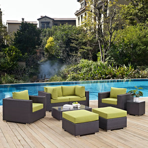 ModwayModway Convene 8 Piece Outdoor Patio Sectional Set EEI-2206 EEI-2206-EXP-PER-SET- BetterPatio.com