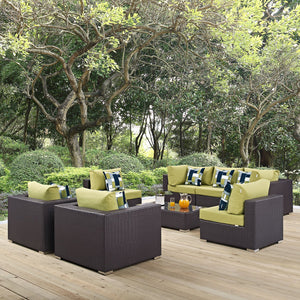 ModwayModway Convene 8 Piece Outdoor Patio Sectional Set EEI-2368 EEI-2368-EXP-PER-SET- BetterPatio.com