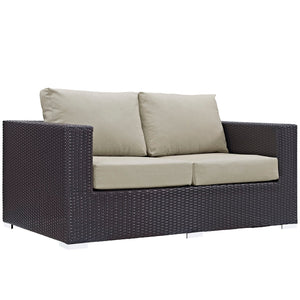 ModwayModway Convene 8 Piece Outdoor Patio Sofa Set EEI-2159 EEI-2159-EXP-BEI-SET- BetterPatio.com