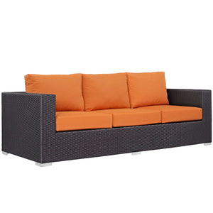 ModwayModway Convene 9 Piece Outdoor Patio Sofa Set EEI-2161 EEI-2161-EXP-ORA-SET- BetterPatio.com