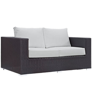 ModwayModway Convene 9 Piece Outdoor Patio Sofa Set EEI-2161 EEI-2161-EXP-WHI-SET- BetterPatio.com