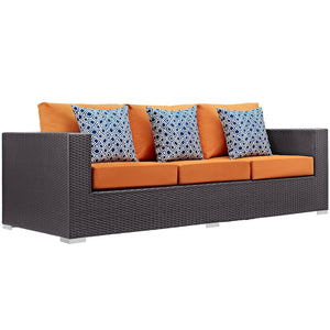 ModwayModway Convene 9 Piece Outdoor Patio Sofa Set EEI-2354 EEI-2354-EXP-ORA-SET- BetterPatio.com