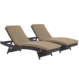 ModwayModway Convene Chaise Outdoor Patio Set of 2 EEI-2428 EEI-2428-EXP-MOC-SET- BetterPatio.com