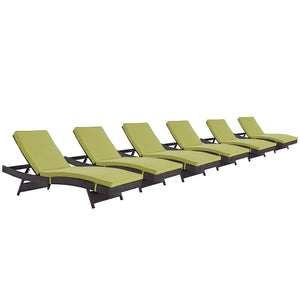 ModwayModway Convene Chaise Outdoor Patio Set of 6 EEI-2430 EEI-2430-EXP-PER-SET- BetterPatio.com