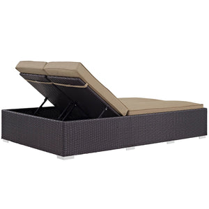 ModwayModway Convene Double Outdoor Patio Chaise EEI-2177 EEI-2177-EXP-MOC- BetterPatio.com