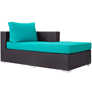 ModwayModway Convene Outdoor Patio Fabric Right Arm Chaise EEI-1843 EEI-1843-EXP-BEI- BetterPatio.com