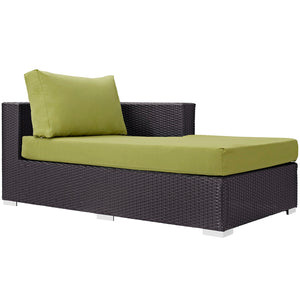 ModwayModway Convene Outdoor Patio Fabric Right Arm Chaise EEI-1843 EEI-1843-EXP-BEI- BetterPatio.com