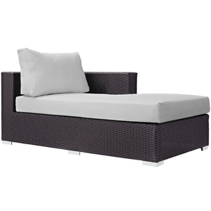 ModwayModway Convene Outdoor Patio Fabric Right Arm Chaise EEI-1843 EEI-1843-EXP-BEI- BetterPatio.com