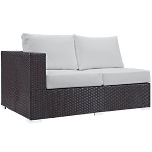 ModwayModway Convene Outdoor Patio Left Arm Loveseat EEI-1842 EEI-1842-EXP-BEI- BetterPatio.com