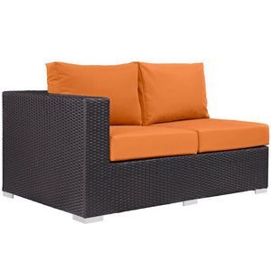 ModwayModway Convene Outdoor Patio Left Arm Loveseat EEI-1842 EEI-1842-EXP-BEI- BetterPatio.com