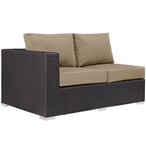 ModwayModway Convene Outdoor Patio Left Arm Loveseat EEI-1842 EEI-1842-EXP-BEI- BetterPatio.com