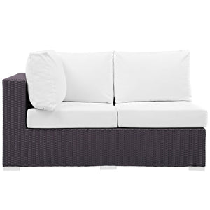 ModwayModway Convene Outdoor Patio Left Arm Loveseat EEI-1842 EEI-1842-EXP-BEI- BetterPatio.com