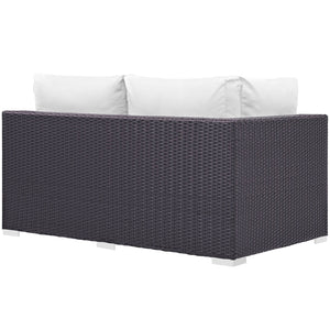 ModwayModway Convene Outdoor Patio Left Arm Loveseat EEI-1842 EEI-1842-EXP-BEI- BetterPatio.com