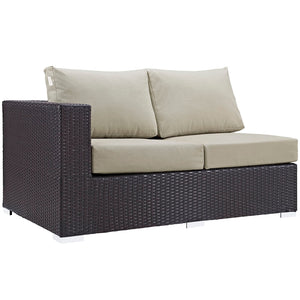 ModwayModway Convene Outdoor Patio Left Arm Loveseat EEI-1842 EEI-1842-EXP-BEI- BetterPatio.com