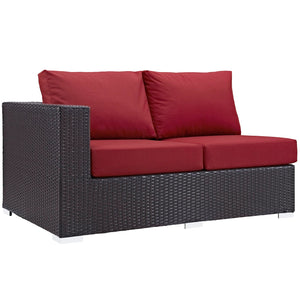 ModwayModway Convene Outdoor Patio Left Arm Loveseat EEI-1842 EEI-1842-EXP-BEI- BetterPatio.com