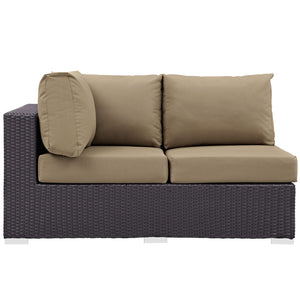 ModwayModway Convene Outdoor Patio Left Arm Loveseat EEI-1842 EEI-1842-EXP-BEI- BetterPatio.com