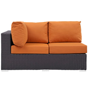 ModwayModway Convene Outdoor Patio Left Arm Loveseat EEI-1842 EEI-1842-EXP-BEI- BetterPatio.com