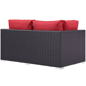 ModwayModway Convene Outdoor Patio Left Arm Loveseat EEI-1842 EEI-1842-EXP-BEI- BetterPatio.com