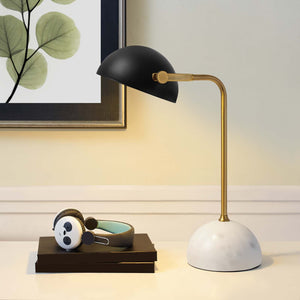 ModwayModway Convey Bronze and White Marble Table Lamp EEI-3090 EEI-3090- BetterPatio.com