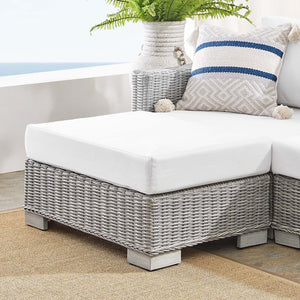 ModwayModway Conway Sunbrella Outdoor Patio Wicker Rattan 6-Piece Furniture Set EEI-4363 EEI-4363-LGR-WHI- BetterPatio.com