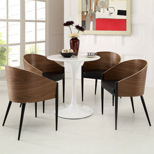 ModwayModway Cooper Dining Chairs Set of 4 EEI-1683 EEI-1683-WAL- BetterPatio.com