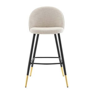 ModwayModway Cordial Fabric Bar Stools - Set of 2 EEI-4526 EEI-4526-BEI- BetterPatio.com