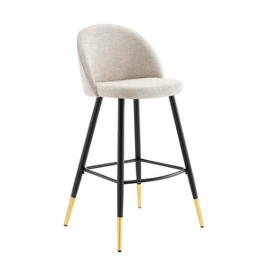 ModwayModway Cordial Fabric Bar Stools - Set of 2 EEI-4526 EEI-4526-BEI- BetterPatio.com