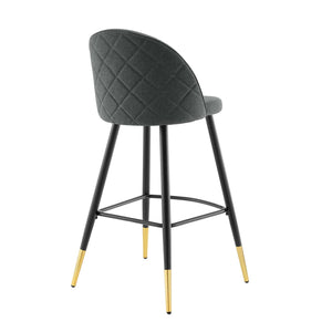 ModwayModway Cordial Fabric Bar Stools - Set of 2 EEI-4526 EEI-4526-GRY- BetterPatio.com