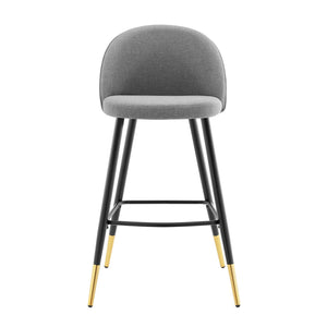 ModwayModway Cordial Fabric Bar Stools - Set of 2 EEI-4526 EEI-4526-LGR- BetterPatio.com