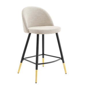 ModwayModway Cordial Fabric Counter Stools - Set of 2 EEI-4528 EEI-4528-BEI- BetterPatio.com