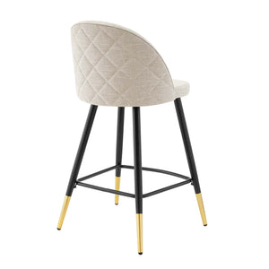 ModwayModway Cordial Fabric Counter Stools - Set of 2 EEI-4528 EEI-4528-BEI- BetterPatio.com