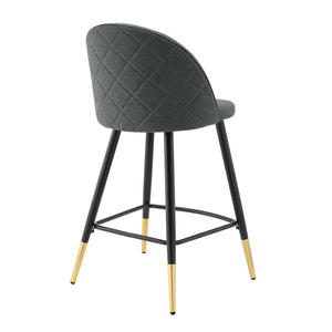 ModwayModway Cordial Fabric Counter Stools - Set of 2 EEI-4528 EEI-4528-GRY- BetterPatio.com