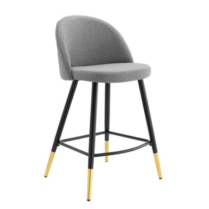 ModwayModway Cordial Fabric Counter Stools - Set of 2 EEI-4528 EEI-4528-LGR- BetterPatio.com