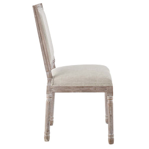 ModwayModway Court Vintage French Upholstered Fabric Dining Side Chair EEI-2682 EEI-2682-BEI- BetterPatio.com