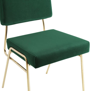 ModwayModway Craft Performance Velvet Dining Side Chair EEI-3804 EEI-3804-GLD-GRN- BetterPatio.com