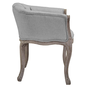 ModwayModway Crown Dining Armchair Upholstered Fabric Set of 4 EEI-3469 EEI-3469-LGR- BetterPatio.com