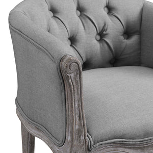 ModwayModway Crown Dining Armchair Upholstered Fabric Set of 4 EEI-3469 EEI-3469-LGR- BetterPatio.com