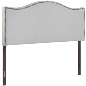 ModwayModway Curl Full Nailhead Upholstered Headboard MOD-5208 MOD-5208-GRY- BetterPatio.com