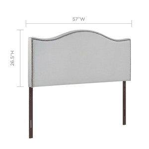 ModwayModway Curl Full Nailhead Upholstered Headboard MOD-5208 MOD-5208-GRY- BetterPatio.com