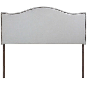 ModwayModway Curl Full Nailhead Upholstered Headboard MOD-5208 MOD-5208-GRY- BetterPatio.com