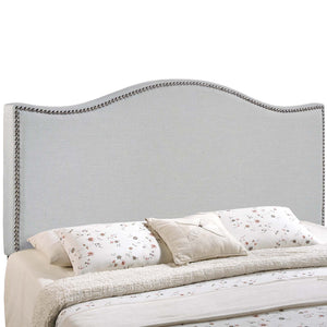 ModwayModway Curl Full Nailhead Upholstered Headboard MOD-5208 MOD-5208-GRY- BetterPatio.com