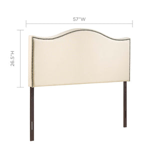 ModwayModway Curl Full Nailhead Upholstered Headboard MOD-5208 MOD-5208-IVO- BetterPatio.com