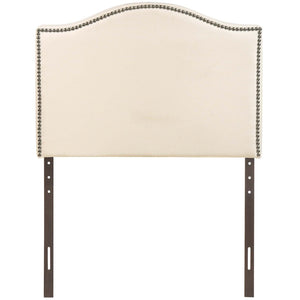 ModwayModway Curl Twin Nailhead Upholstered Headboard MOD-5209 MOD-5209-IVO- BetterPatio.com