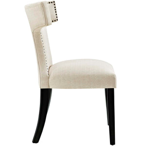 ModwayModway Curve Dining Side Chair Fabric Set of 2 EEI-2741 EEI-2741-BEI-SET- BetterPatio.com