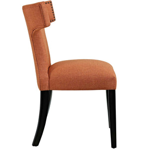 ModwayModway Curve Dining Side Chair Fabric Set of 2 EEI-2741 EEI-2741-ORA-SET- BetterPatio.com