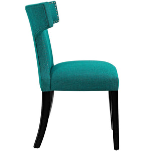 ModwayModway Curve Dining Side Chair Fabric Set of 2 EEI-2741 EEI-2741-TEA-SET- BetterPatio.com