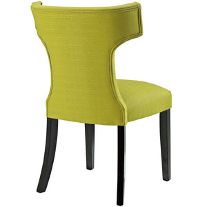 ModwayModway Curve Dining Side Chair Fabric Set of 2 EEI-2741 EEI-2741-WHE-SET- BetterPatio.com