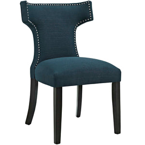 ModwayModway Curve Fabric Dining Chair EEI-2221 EEI-2221-AZU- BetterPatio.com