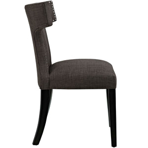 ModwayModway Curve Fabric Dining Chair EEI-2221 EEI-2221-BRN- BetterPatio.com