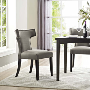 ModwayModway Curve Fabric Dining Chair EEI-2221 EEI-2221-GRA- BetterPatio.com